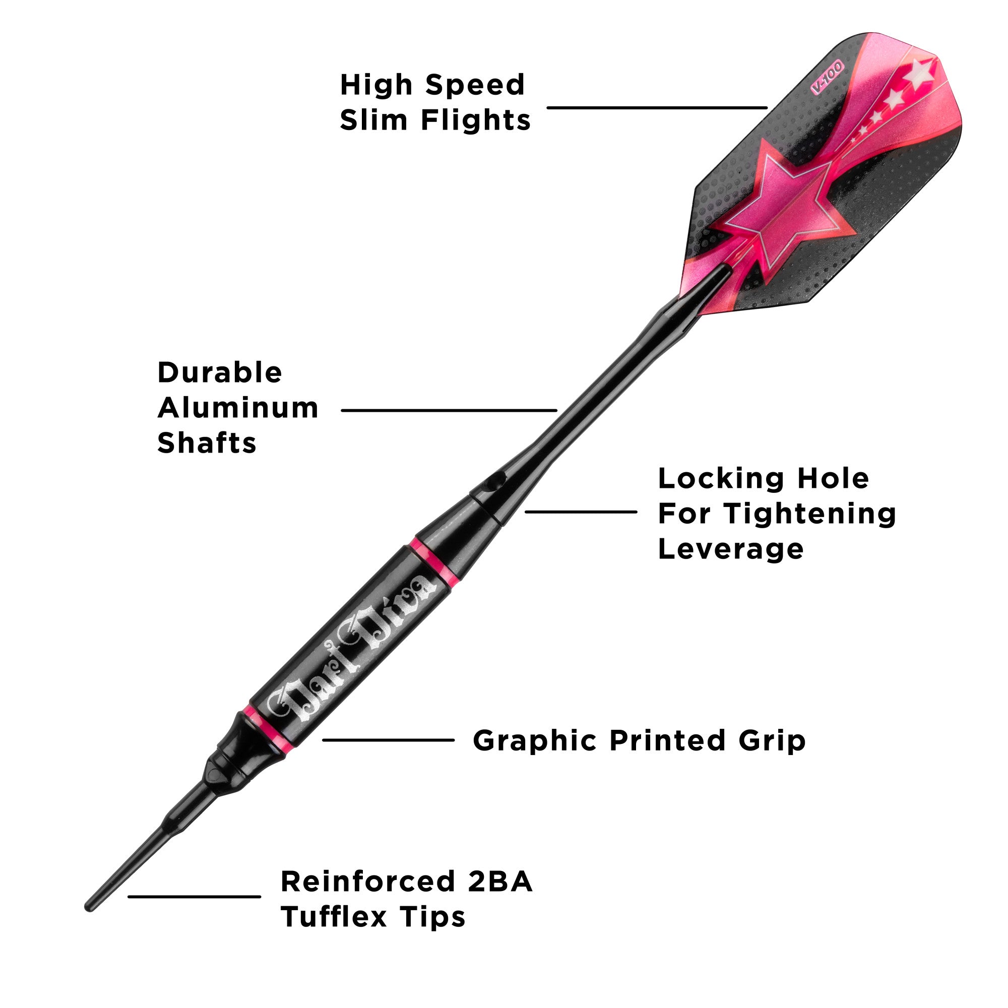 Viper 20-0313-16 Vanity Dart Diva Soft Tip Darts 16 Grams
