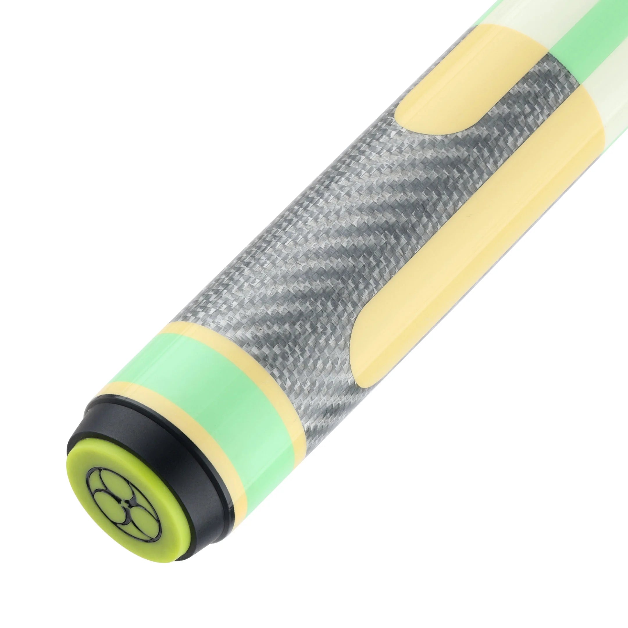 Poinson Candy Pool Cue with Carbon Fiber Shaft - Green/Yellow