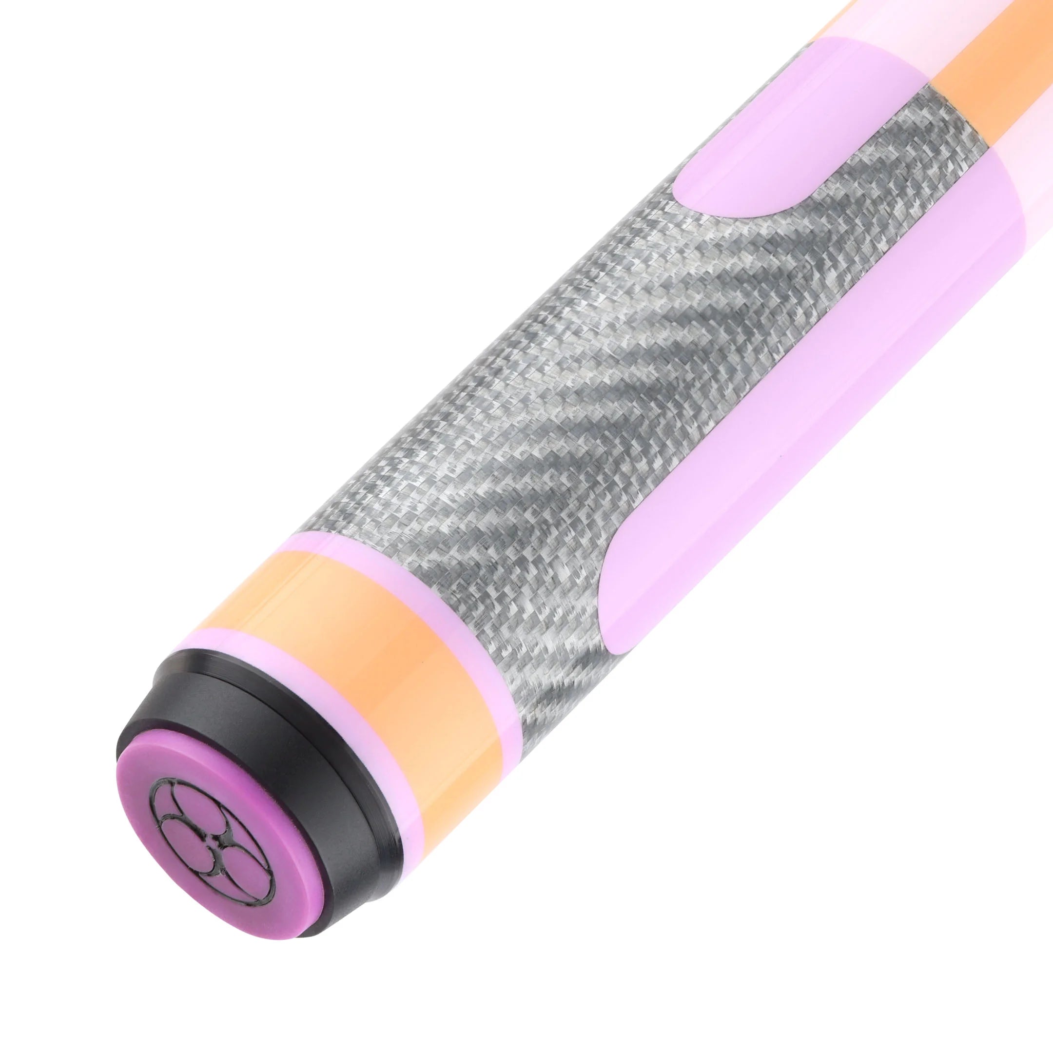 Poison Candy Pool Cue with Carbon Fiber Shaft - Peach/Lavender
