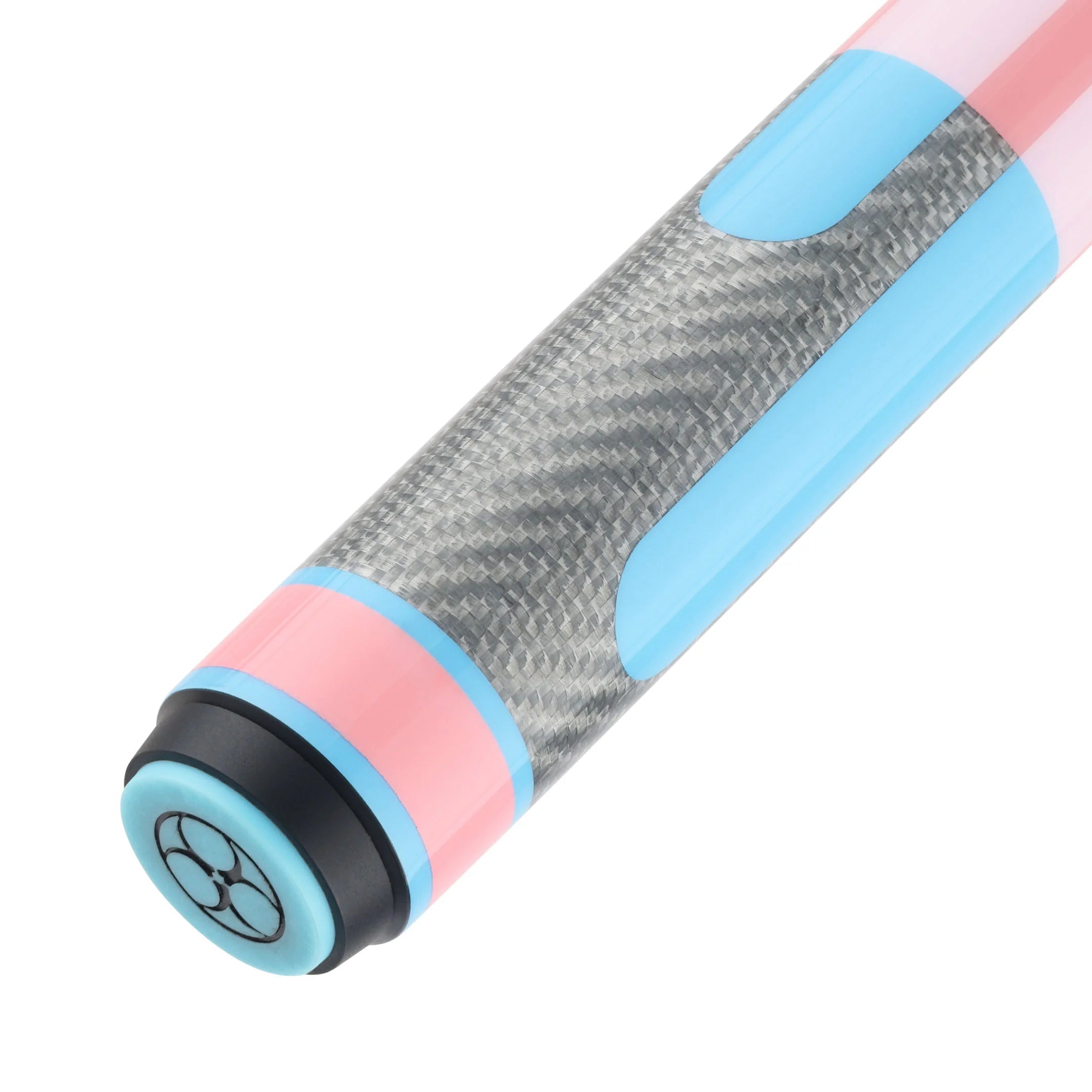 Poison Candy Pool Cue with Carbon Fiber Shaft - Pink/Light Blue