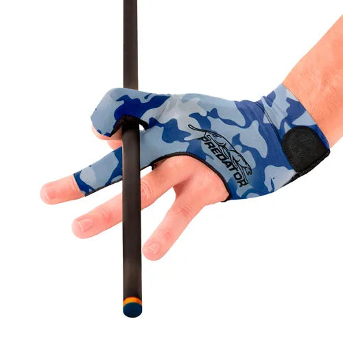 Predator Second Skin Billiard Glove - Blue/Teal Camo