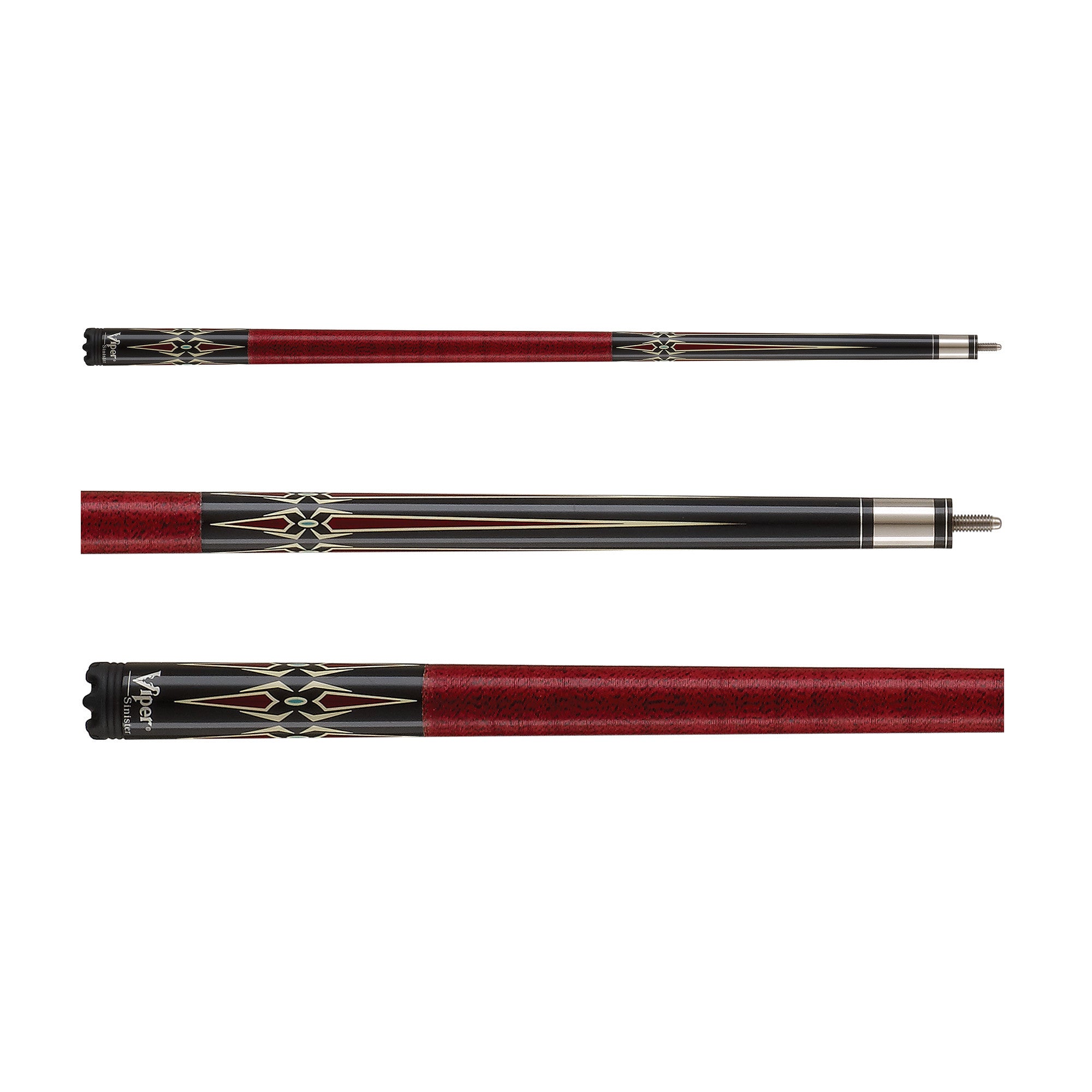 Viper 50-1351 Sinister Red Diamonds Billiard/Pool Cue Stick