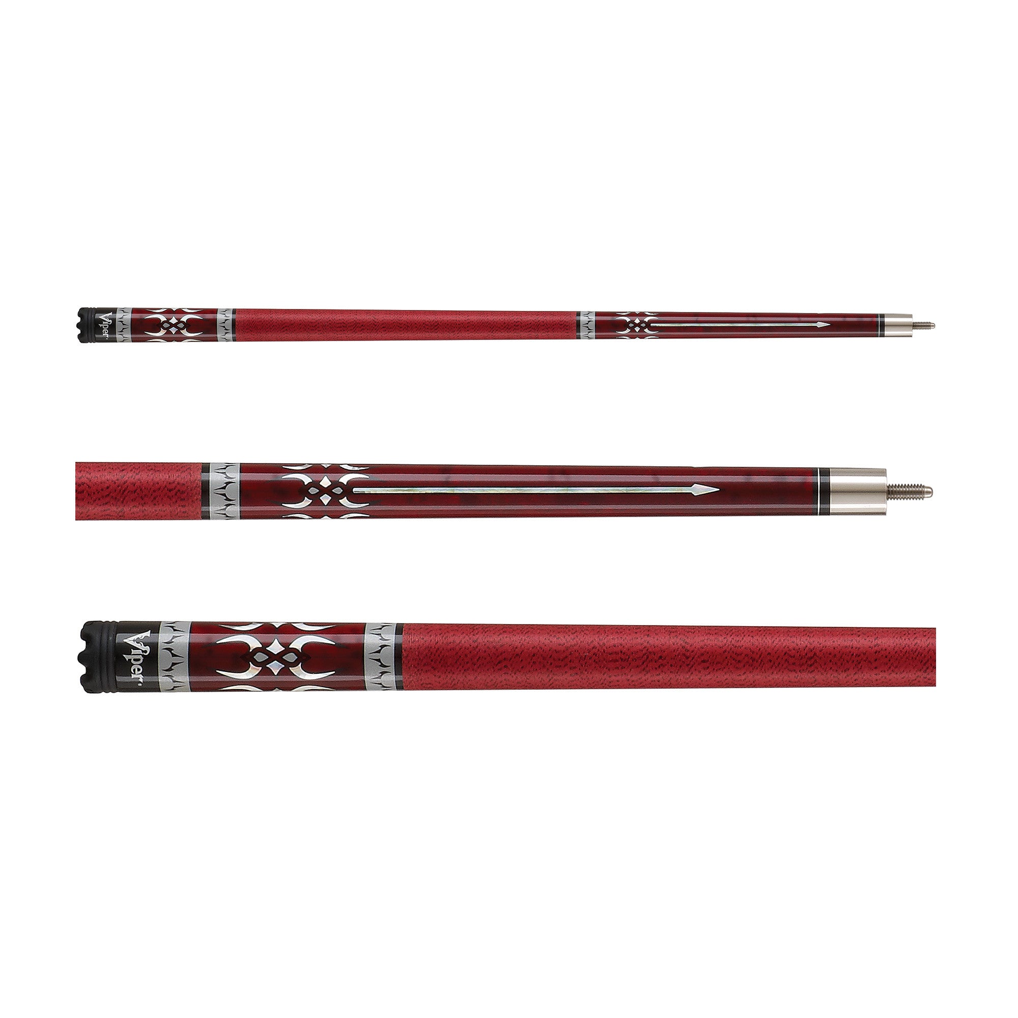Viper 50-1353 Sinister Red Wrap Billiard/Pool Cue Stick