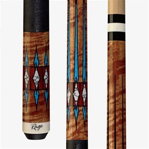 Rage Turquoise Love Cue with Black Nylon Wrap