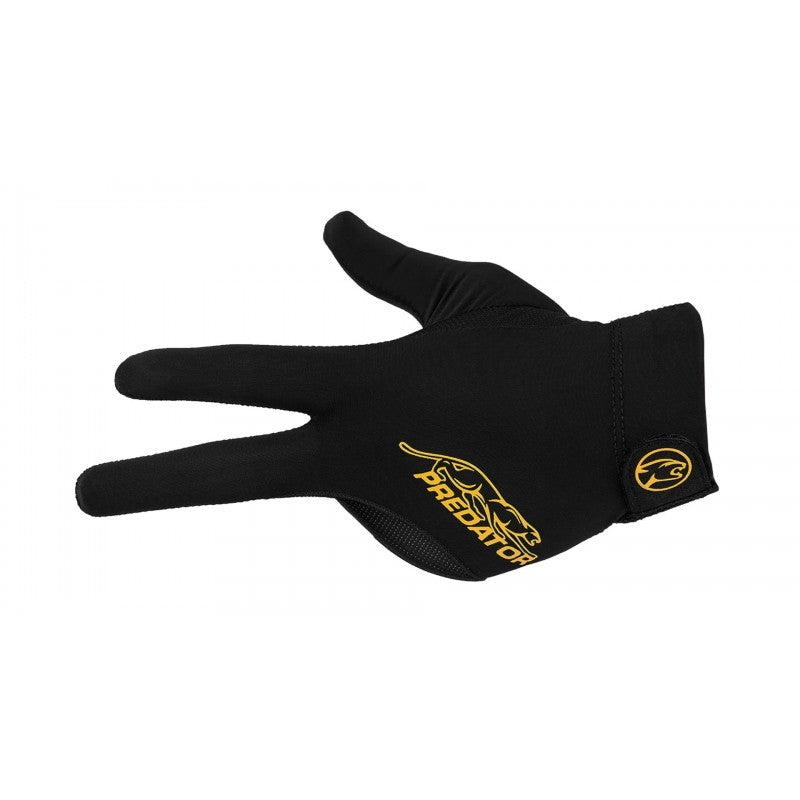 Predator Second Skin Black/Yellow Billiard Glove - Left Hand