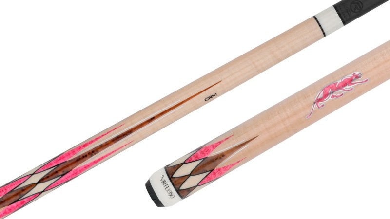 Predator CRM Virtuoso Natural Curly Maple/Pink Stone Carom and 3-Cushion Cue