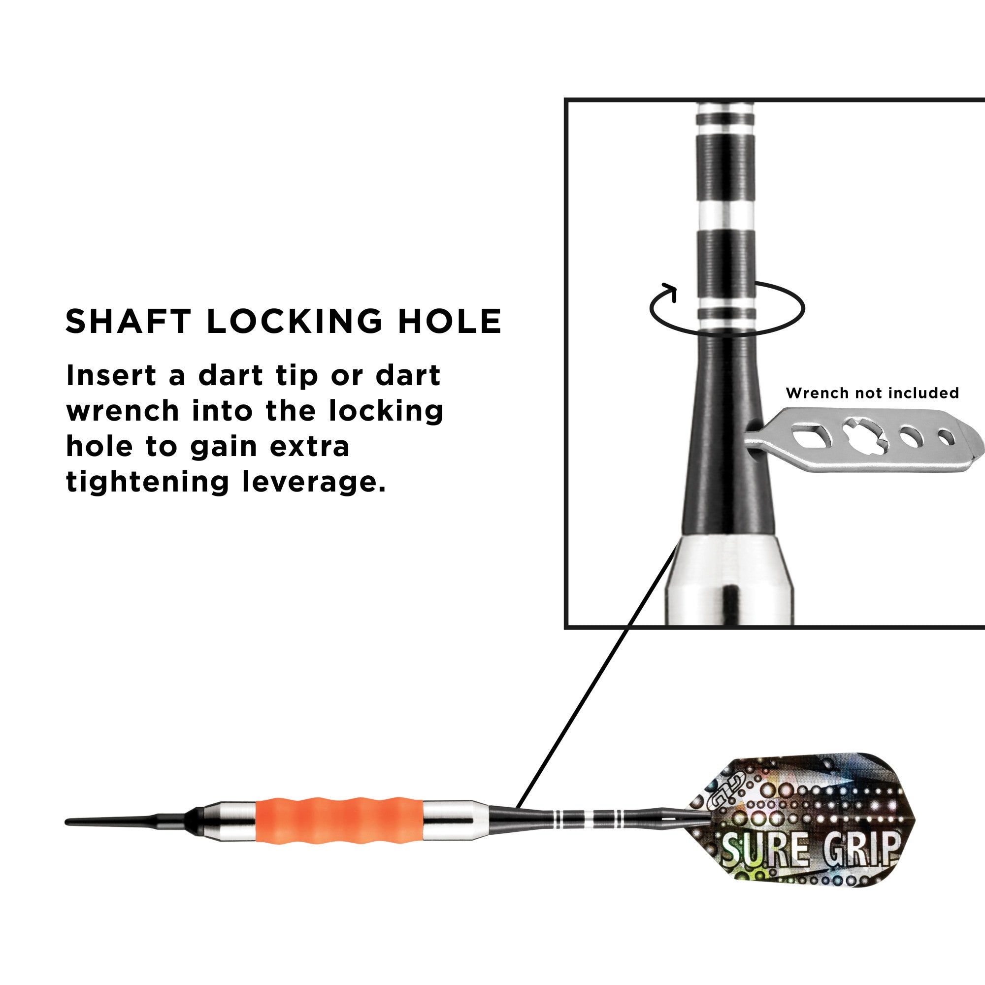 Viper 20-0003 Sure Grip Soft Tip Darts Orange