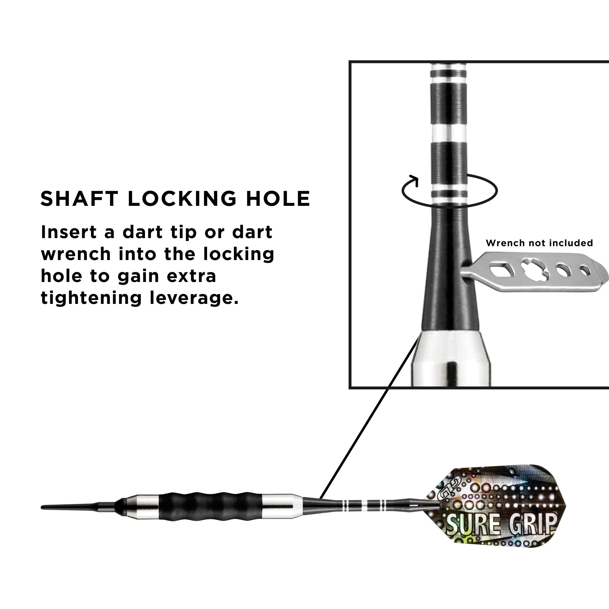 Viper 20-0006 Sure Grip Soft Tip Darts Black