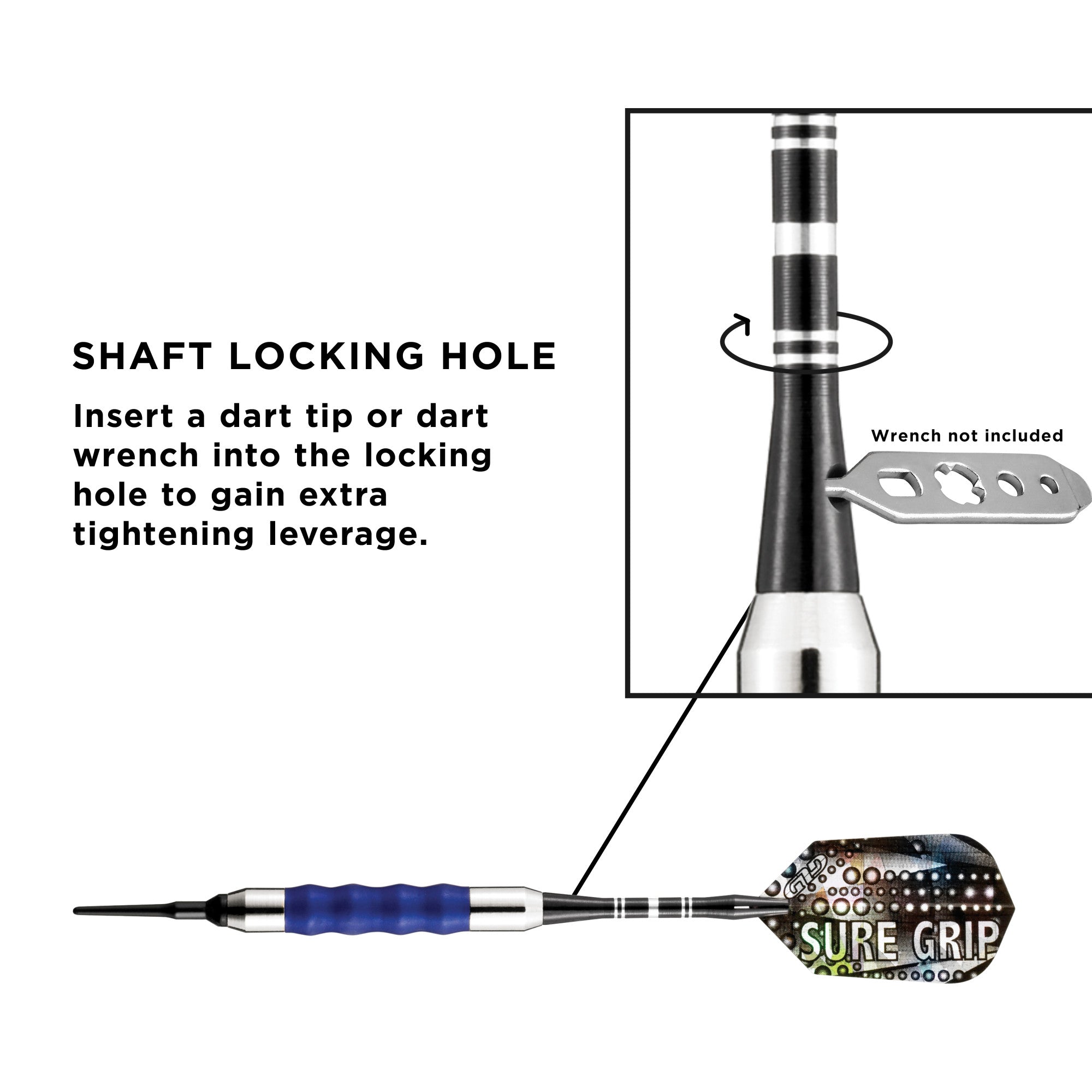 Viper 20-0008 Sure Grip Soft Tip Darts Blue