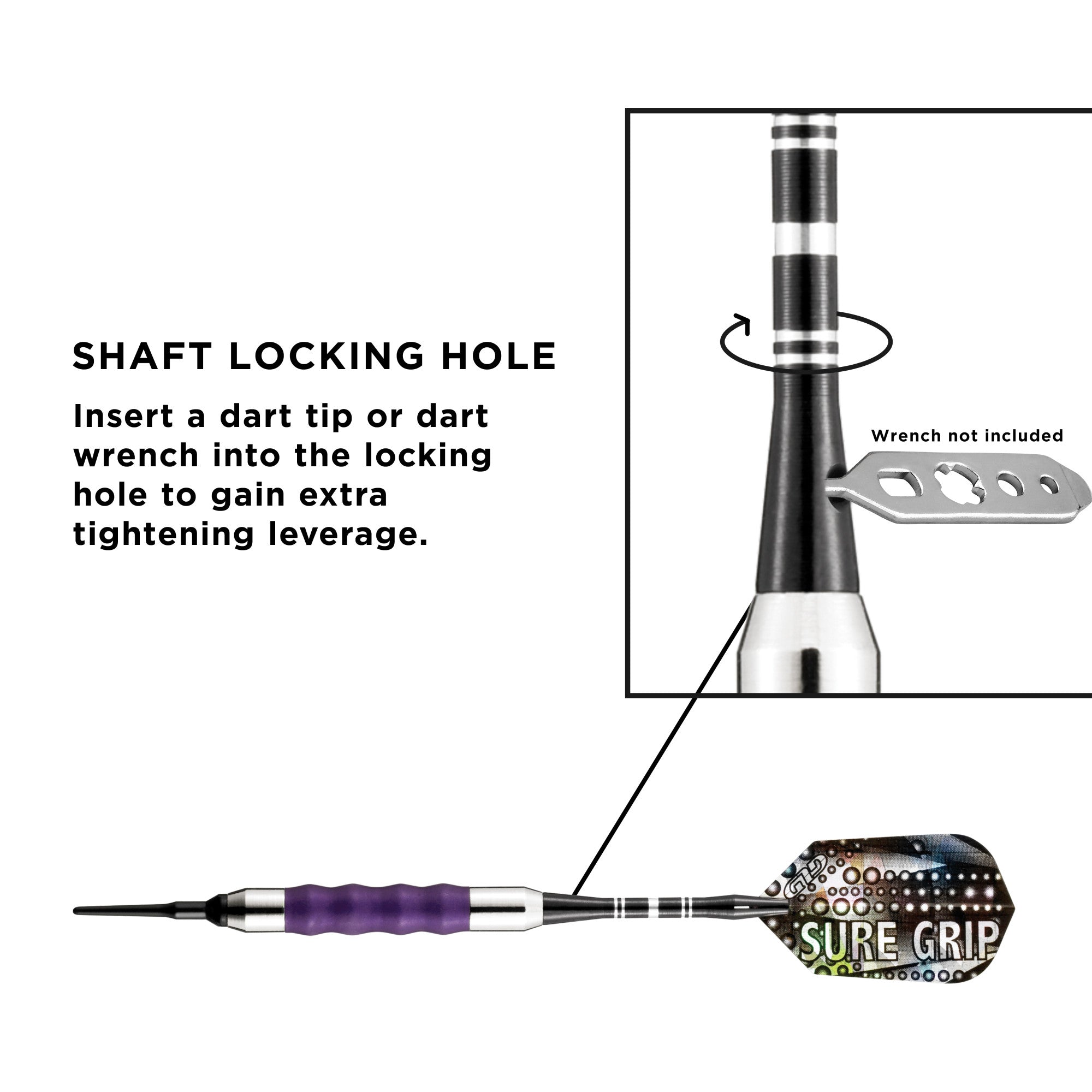 Viper 20-0009 Sure Grip Soft Tip Darts Purple