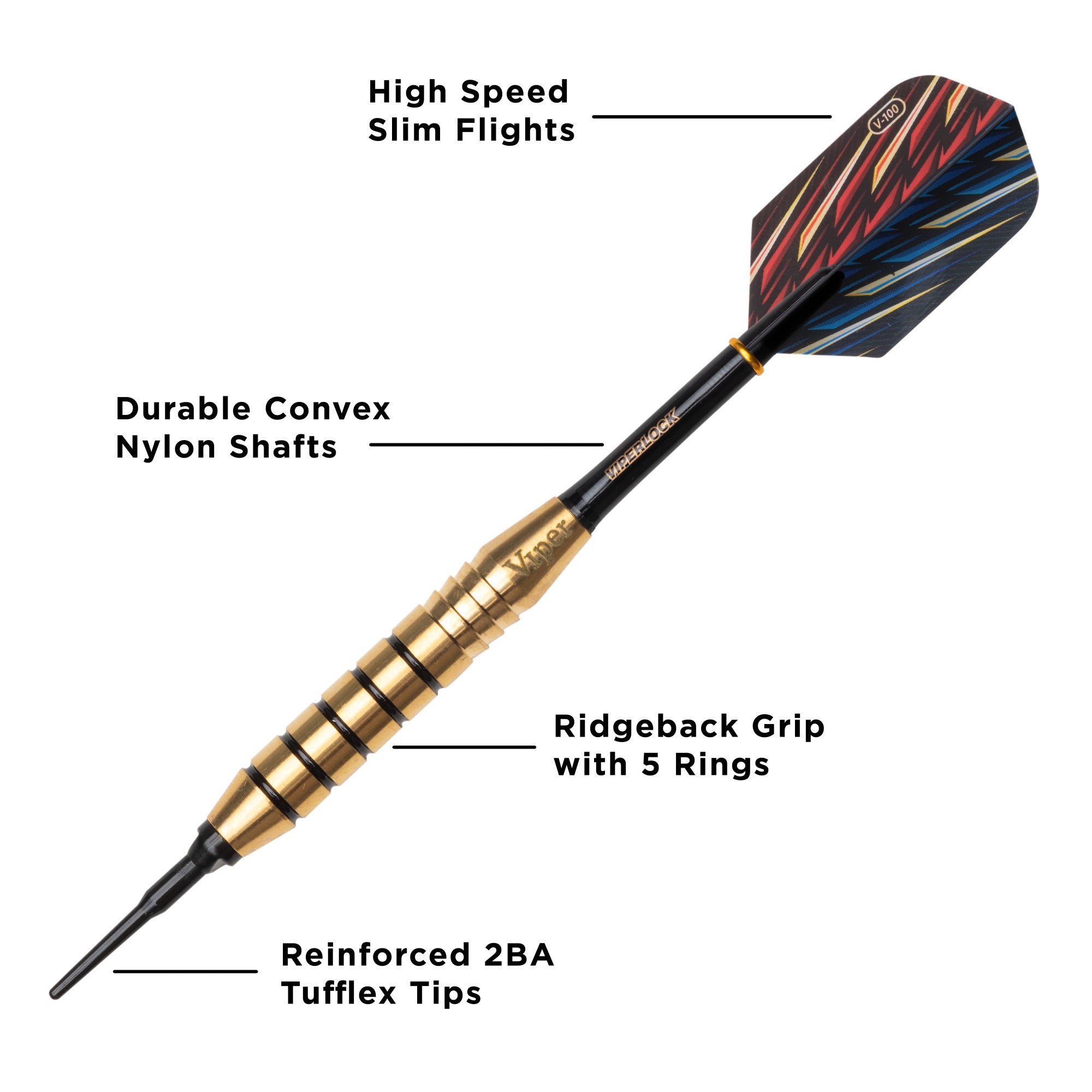 Viper 20-0104-20 Elite Brass Soft Tip 20 Gram Darts