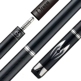Poison Maelith Pool Cue with Carbon Fiber Shaft - Black/Black