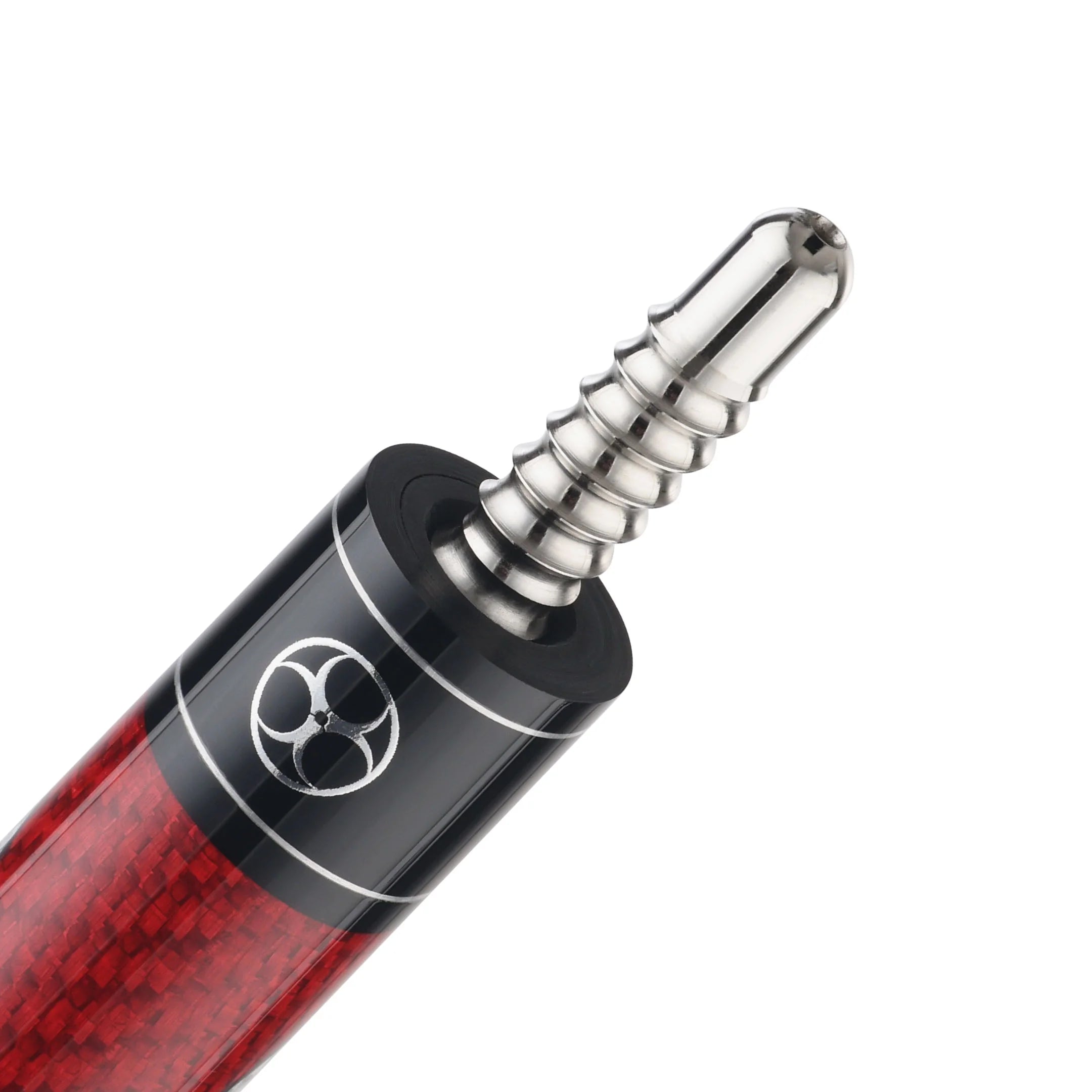 Poison Maelith Pool Cue with Carbon Fiber Shaft - Grey/Red