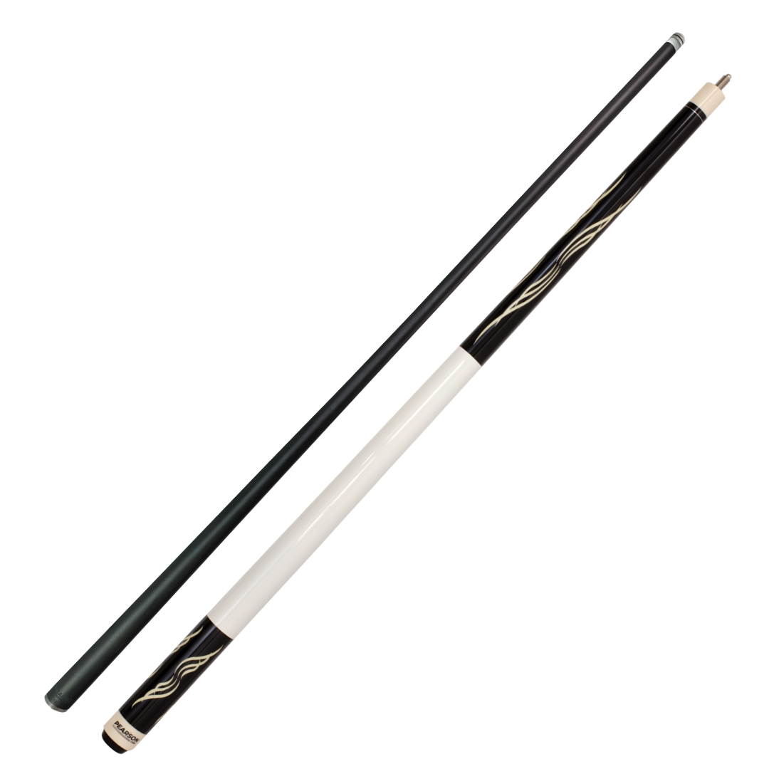 Pearson PK Carbon Clear Cue Black w White Handle