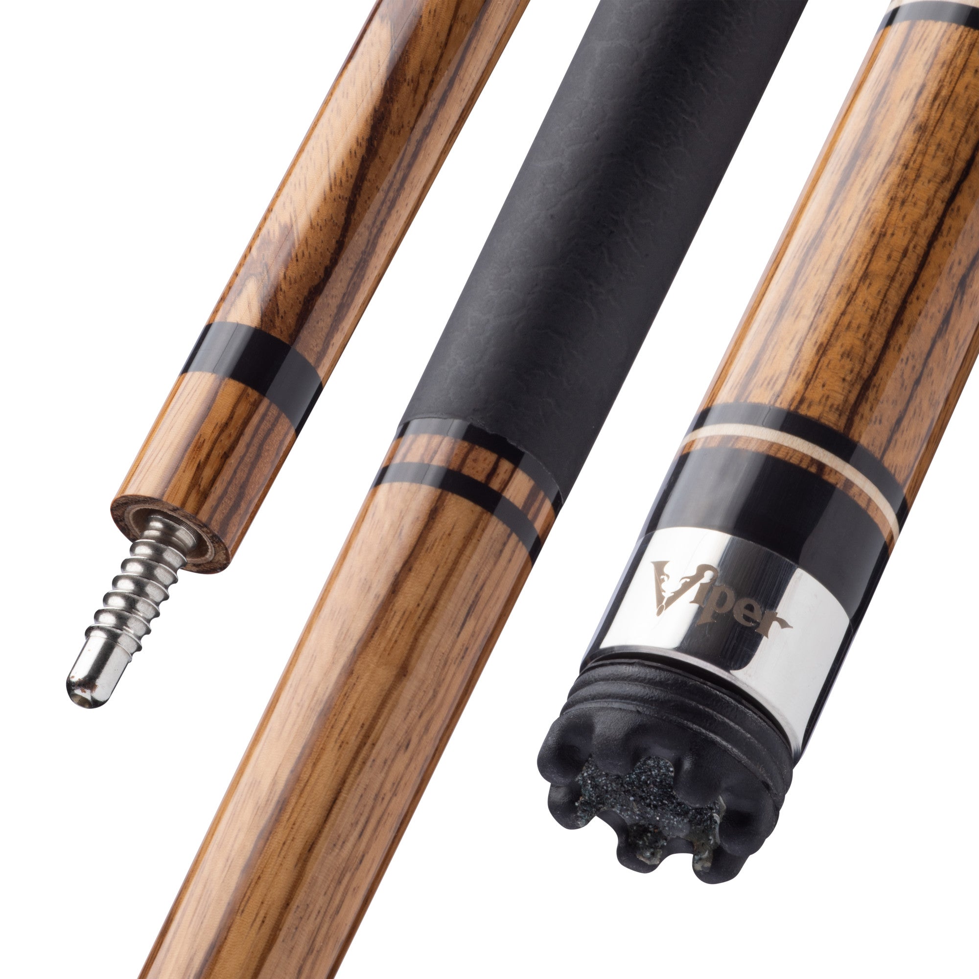 Viper 50-0604 Naturals Zebrawood Billiard/Pool Cue Stick