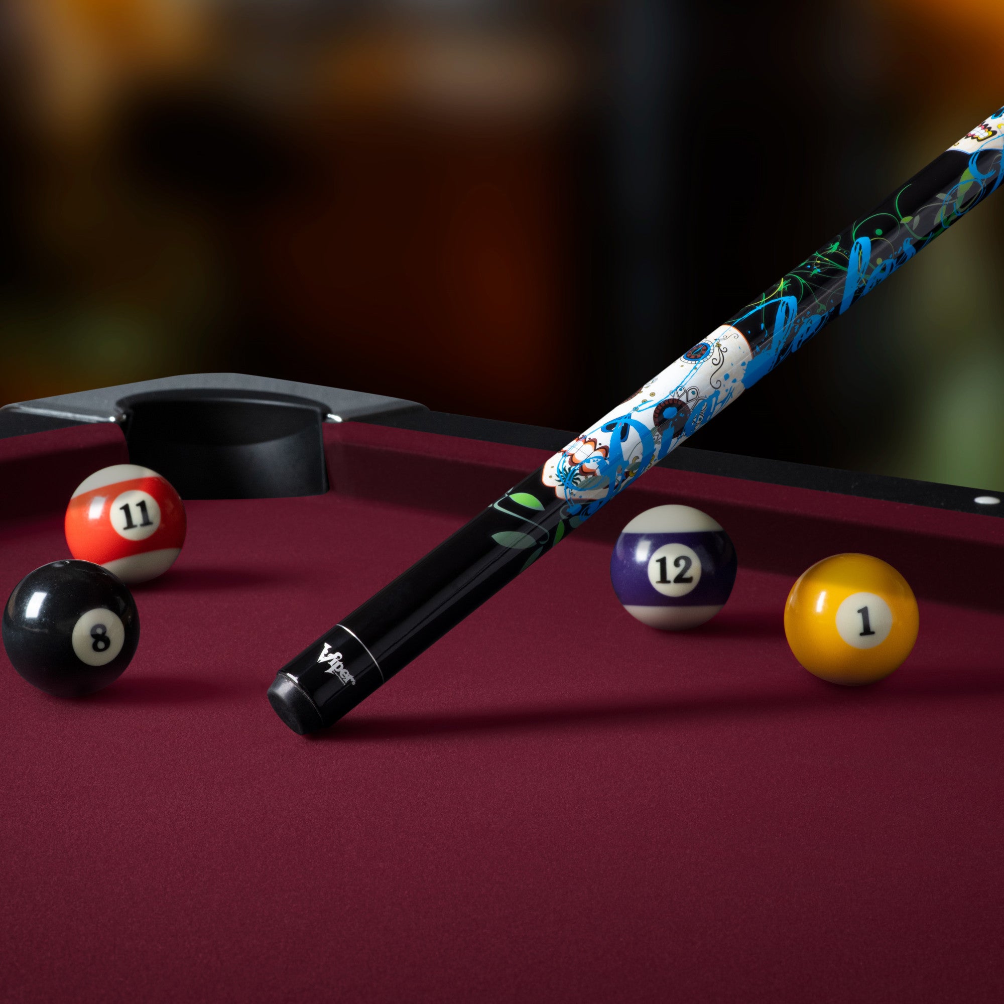 Viper 50-0660 Underground Dia de los Muertos Billiard/Pool Cue Stick