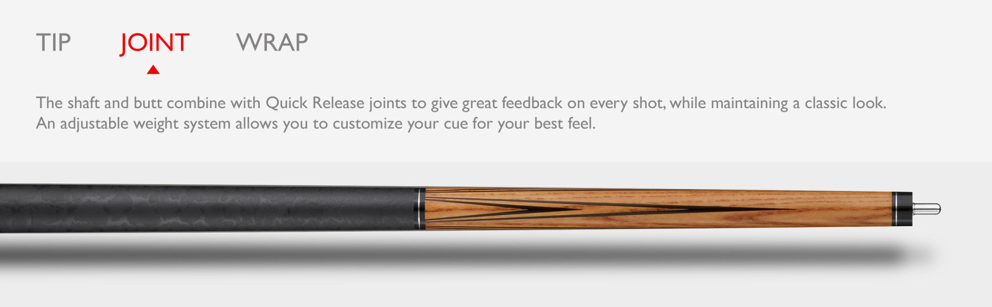 Viper 50-0853 Elementals Ashwood Grain Billiard/Pool Cue Stick