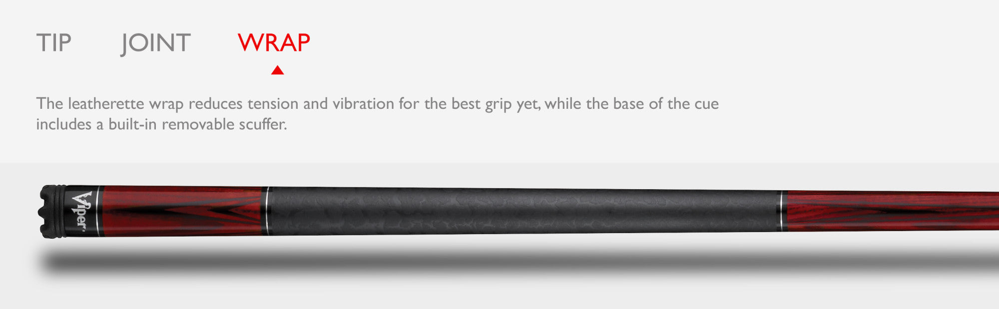 Viper 50-0853 Elementals Ashwood Grain Billiard/Pool Cue Stick