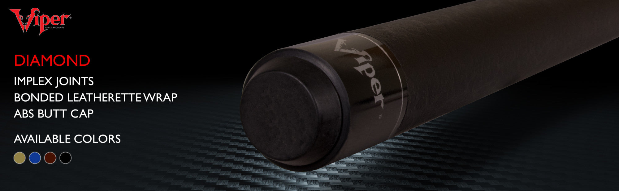 Viper 50-0913 Diamond Black Billiard/Pool Cue Stick