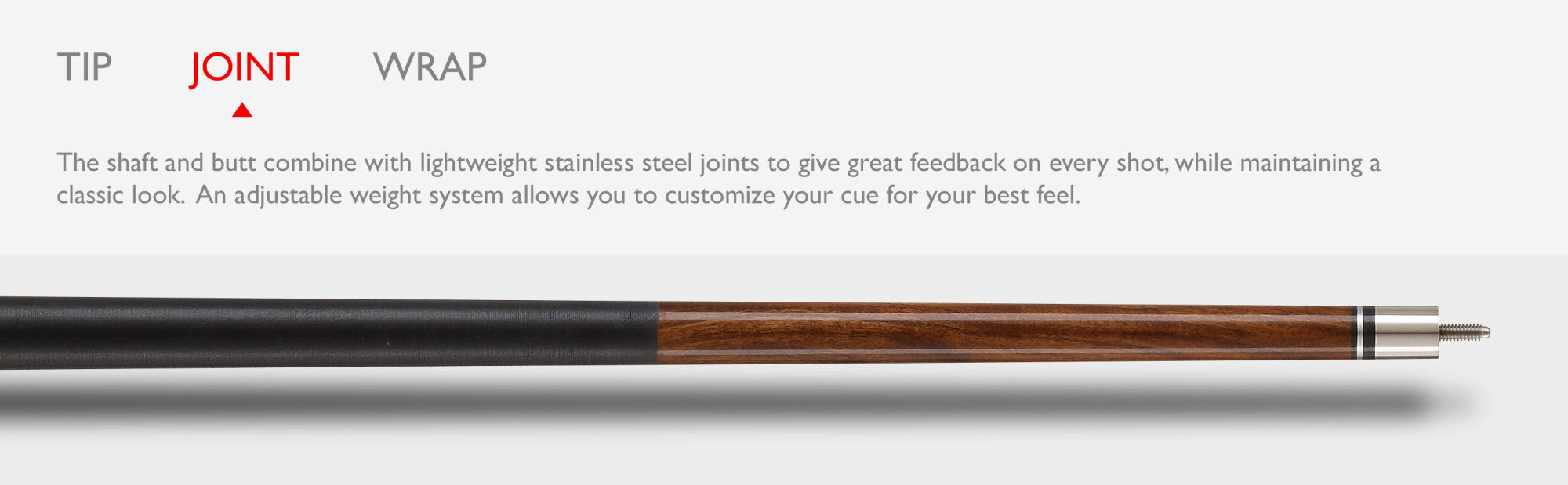 Viper 50-1077 Sinister Brown Stain Billiard/Pool Cue Stick