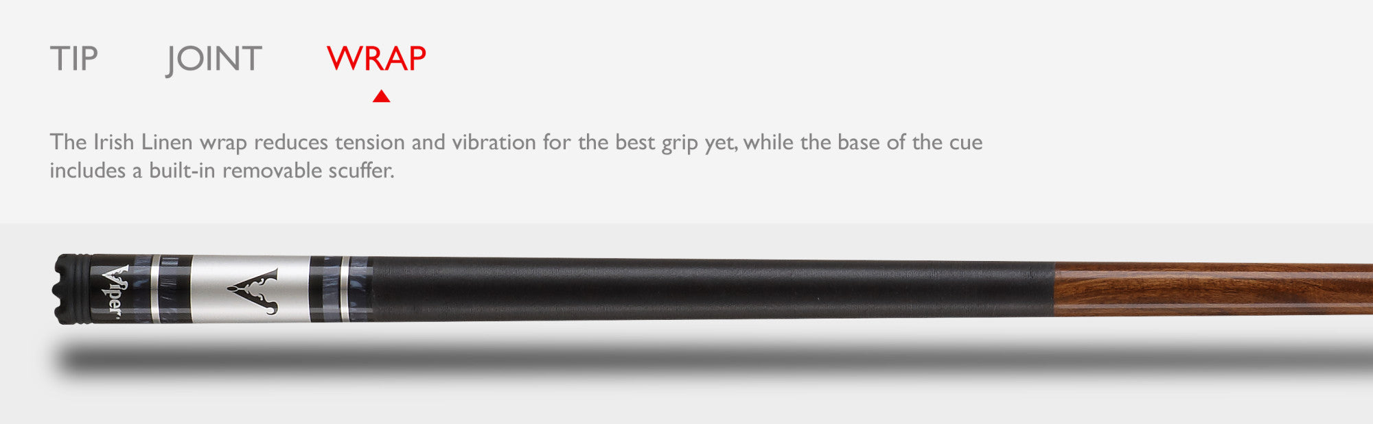 Viper 50-1077 Sinister Brown Stain Billiard/Pool Cue Stick