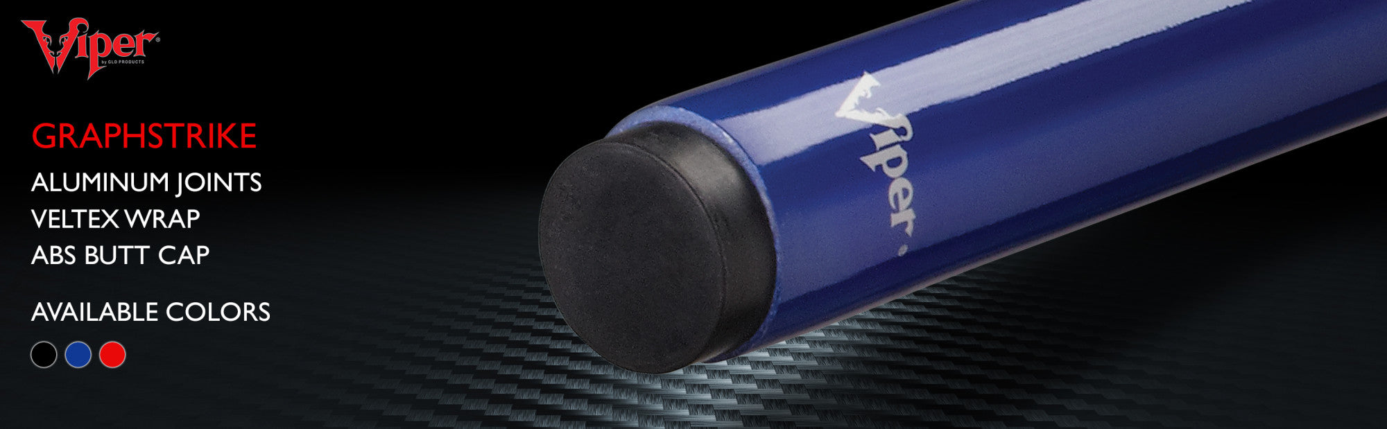 Viper 50-8117 Graphstrike Red Billiard/Pool Cue Stick