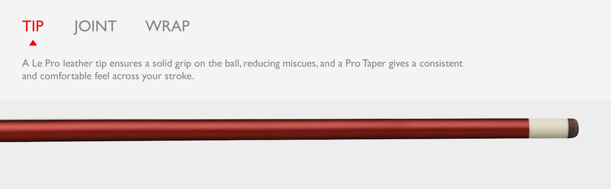 Viper 50-8117 Graphstrike Red Billiard/Pool Cue Stick