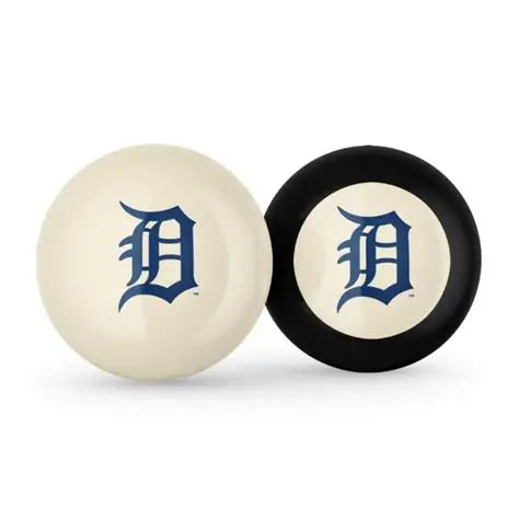 Detroit Tigers Logo Cue Ball & 8 Ball