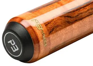 Predator P3 Auro Golden Stained Curly Maple & Bocote Pool Cue - Lizard Grain Leather Wrap