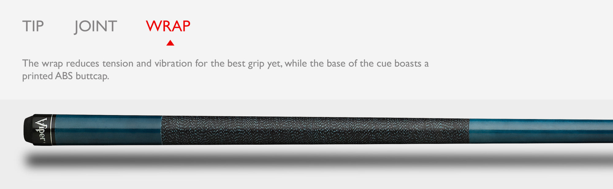 Viper PP-01 Elite Series Red Unwrapped Billiard/Pool Cue Stick