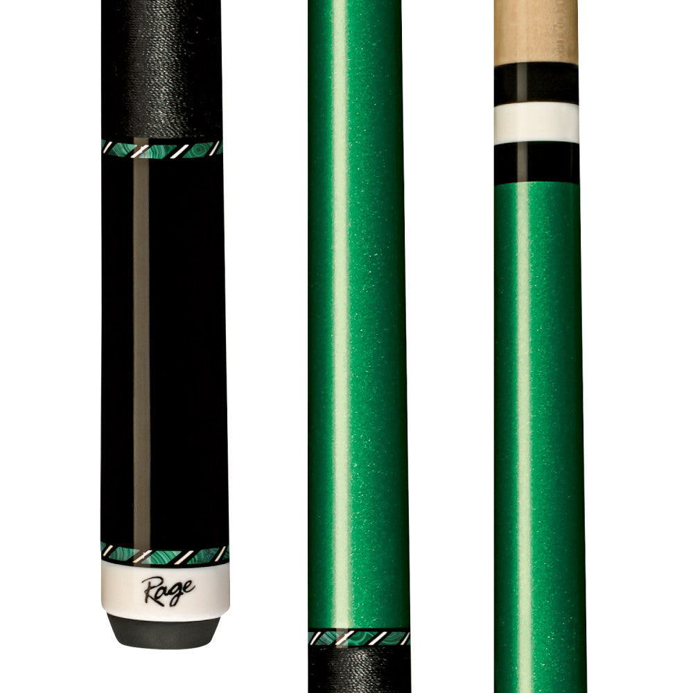 Rage Lucky Green Cue with Black Nylon Wrap