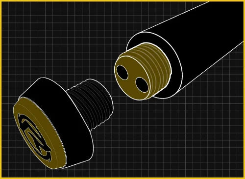 Predator Air Rush Flare Orange Jump Cue - Sport Wrap