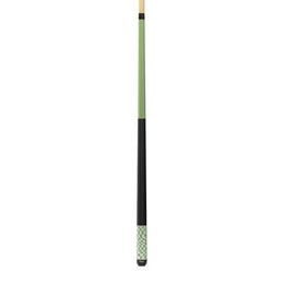 Rage Lime Green Checker Flag Cue With Black Linen Wrap