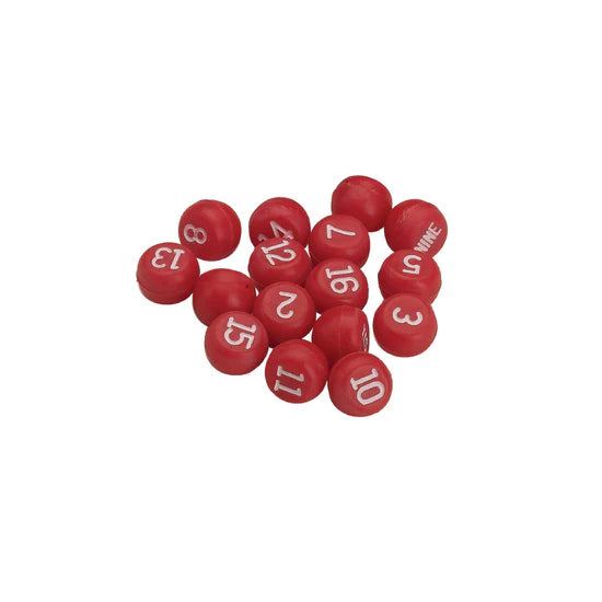Red Plastic Tally Balls