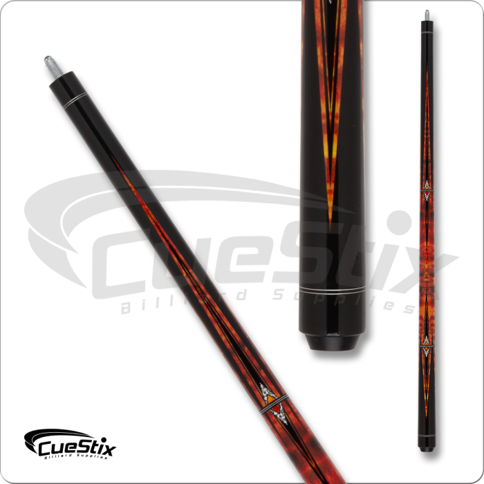 NB17 - Orange Stained Tiger  Maple w/ Black Points